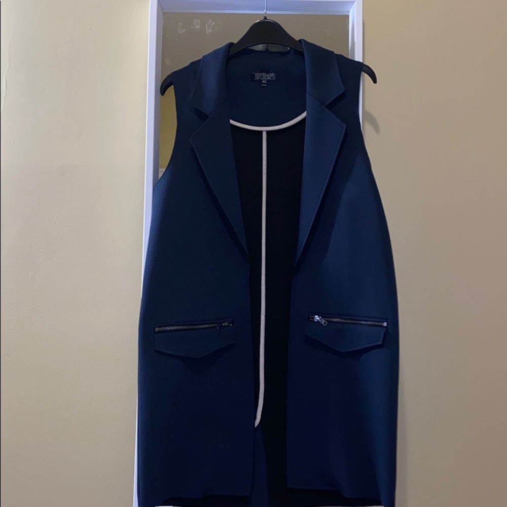 TOPSHOP sleeveless blazer
